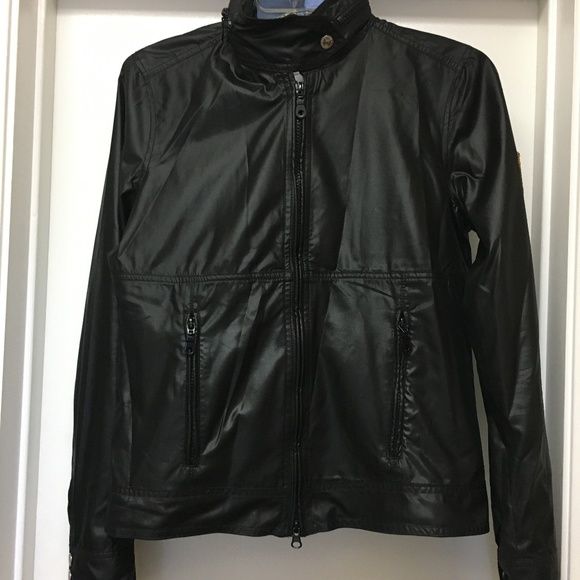 Jean Paul Gaultier Jackets & Blazers - JEAN'S JEAN PAUL GAULTIER Black Shine Nylon Zip Jacket w Hood
